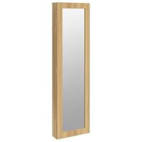 espejo con joyero de pared 30x85x106 cm vidaxl