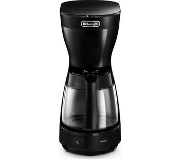 DELONGHI ICM16210 Filter Coffee Machine - Black, Black