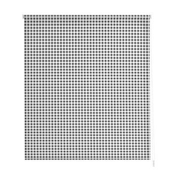 Estoralis - Estor Enrollable Translucido | Estampado Cocina | 130 X 180 Cm (ancho/alto) Tamaño Tela 127 X 175 Cm | Vichy-2 Antracita