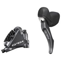 shimano grx st-rx810 2x11 sti lever with rx810 caliper - left leverrear brake