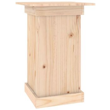 Soporte Para Plantas Madera Maciza De Pino 40x40x60 Cm Vidaxl