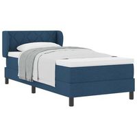 cama tapizada 203x103x88 cm  - azul