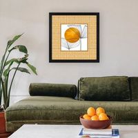 cuadro decorativo enmarcado scam18718058022-4242 multicolor 42x42 cm