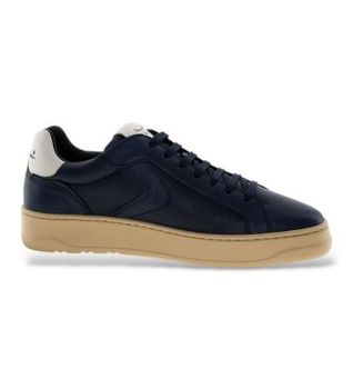 Voile blanche para hombre. 2017678 Zapatillas de Piel Layton 100 marino (45), Plano, Cordones, Casual