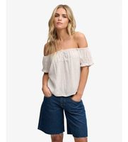 superdry para mujer w6012219a top summer blanco s casual viscosa sin mangas  tirantes