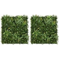 jardin vertical artificial ayla 2 paneles 100 x 100 cm interior exterior