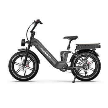 Bicicleta Eléctrica Onesport Ot08 Pro, Doble Batería, 48v 36ah, Fat Ebike - Gris