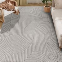 homcom alfombra salon 230x160 cm alfombra pelo corto estilo moderno base antideslizante tejida a maquina tapete para sala de est