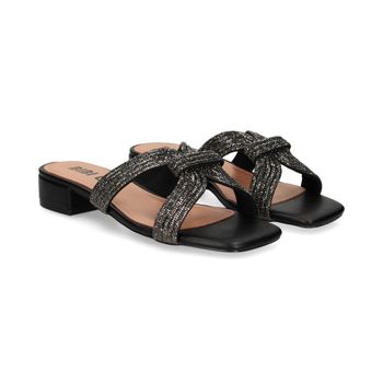 Bibi Lou Sandalias Planas Mujer - Negro Talla 40