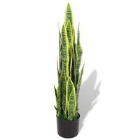 planta sansevieria artificial con macetero 90 cm verde vidaxl
