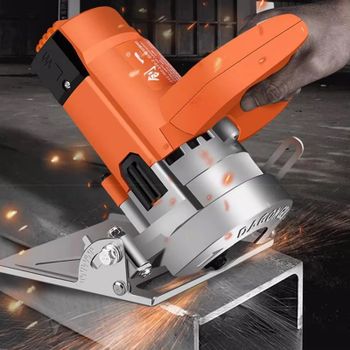 Máquina ranuradora multifuncional para carpintería, sierra eléctrica de mano adecuada para cortar azulejos de piedra y madera