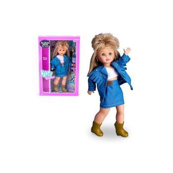 Nancy Colección Jean's, Muñeca Rubia Reedición De 1989 Con Conjunto Vaquero Y Botas, Muñeca Para Coleccionistas Con Certificado Oficial, Famosa (nac64000)