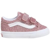 vans deportivas moda baby old skool v - glitter rose gold para nino