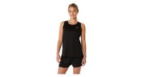camiseta de  strong tirantes  strong  asics core run negra mujer