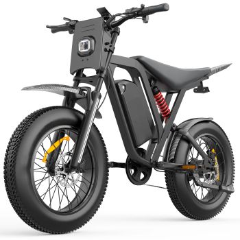 [EU DIRECT] Bicicleta eléctrica de tierra Bluvall R700 52V 25Ah batería 1000W motor potencia pico 1500W velocidad máxima
