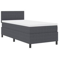 cama tapizada 193x90x88 cm espuma - gris