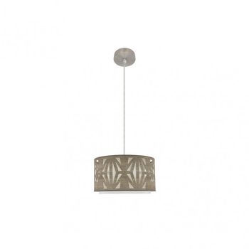 FABRILAMP Colgante con pantalla Gris modelo Katerina 1luz xe27