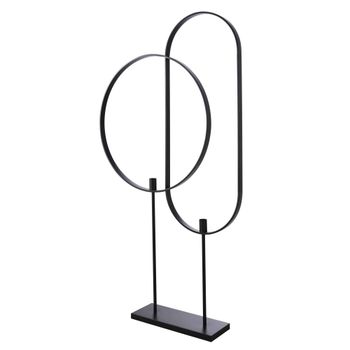 Lámpara de pie de metal negro mate Alt. 169 cm