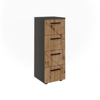 mueble midi irma 30 x 81 cm con 4 cajones vicco