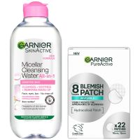 garnier skin micellar cleanse  blemish patch bundle