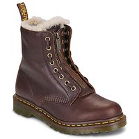 dr martens botines 1460 zip wl dark brown grizzly para mujer
