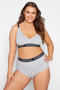 Conjunto Lounge Bralette Y Bragas Grises