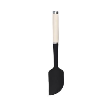 Lengua de cocina curvada de silicona, crema