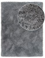 alfombra de pelo largo silvana gris  120x170 cm