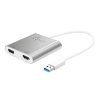 adaptador usb 30 a doble hdmi j5create jua365-n para varios monitores