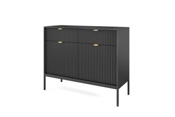 Aparador negro 104 x 39 x 83 cm
