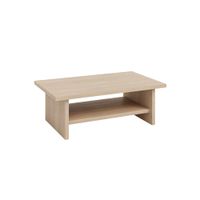 mesa de centro rectangular de madera maciza 100 cm barnizado