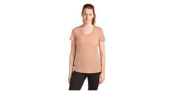 Camiseta  p merino  p 125 cool lite  p sphere iii  p beige degage cuello mujer icebreaker