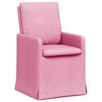 sillas de comedor 2 uds tela rosa 57 x 67 x 98 cm vidaxl
