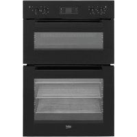 beko bdf22300b electric double oven - black black