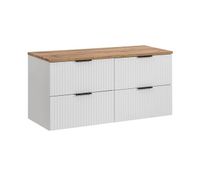 mueble bajo lavabo 120cm encimera adriel blanco