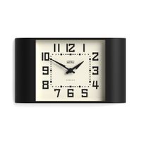 reloj de pared estilo metro en color negro