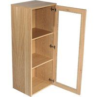 alphason oakwood aw6327-nbc 3 shelf bookcase - oak