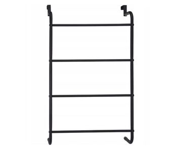Bathroom solutions toallero colgante para puertas metal negro