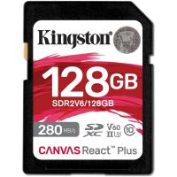 kingston canvas react plus 128 gb sdxc uhs-ii v60 clase 10