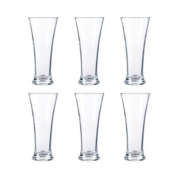 Juego de 6 vasos altos vidrio 33 cl