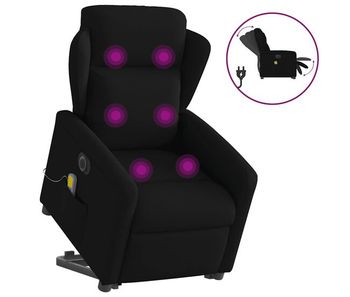 Sillón de masaje eléctrico reclinable - sillón relax elevable tela negro