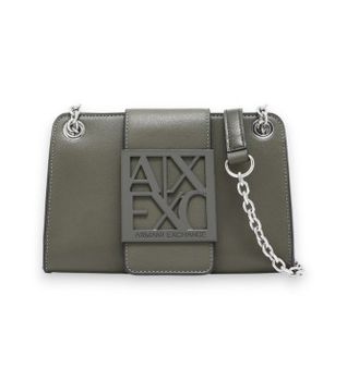A|X Armani Exchange para mujer. XW000281AF13672U7043 Bolso de mano clutch verde (OSFA), Casual, Sintético