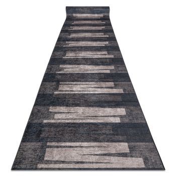 Alfombra De Pasillo Con Refuerzo De Goma Lotus Veneto 60910 Rayas, Geo 60x370 Cm