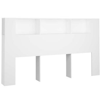 Cabecero Cama - Mueble Cabecero Blanco 180x18,5x104,5 Cm Mc4391