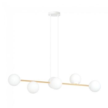 Lámpara de techo cuaron ii opal (6 luces)