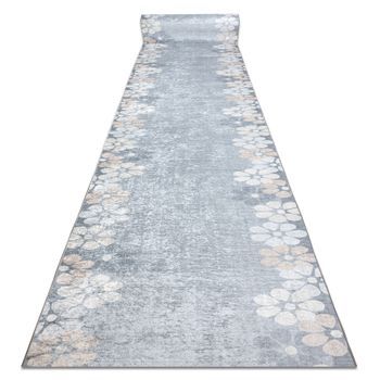 Alfombra De Pasillo Con Refuerzo De Goma Lotus Margaretka 60960 Flores 120x470 Cm