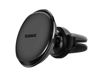 Soporte de móvil para coche - Baseus Magnetic Car Mount, Universal, Magnético ultrapotente, Para rejilla ventilación, Rotación 360º, Negro