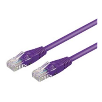 Cable de red Goobay Cat6 U/UTP 10 m violeta con conectores RJ-45 macho