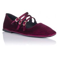 top 3 shoes bailarinas velvet merceditas con hebillas para mujer