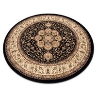 alfombra royal adr circulo modelo 521 negro  circulo 150 cm